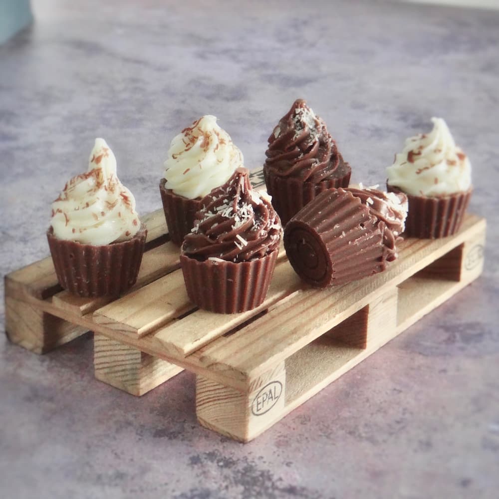 Our Mini Chocolate Cupcakes make a sweet treat for her.